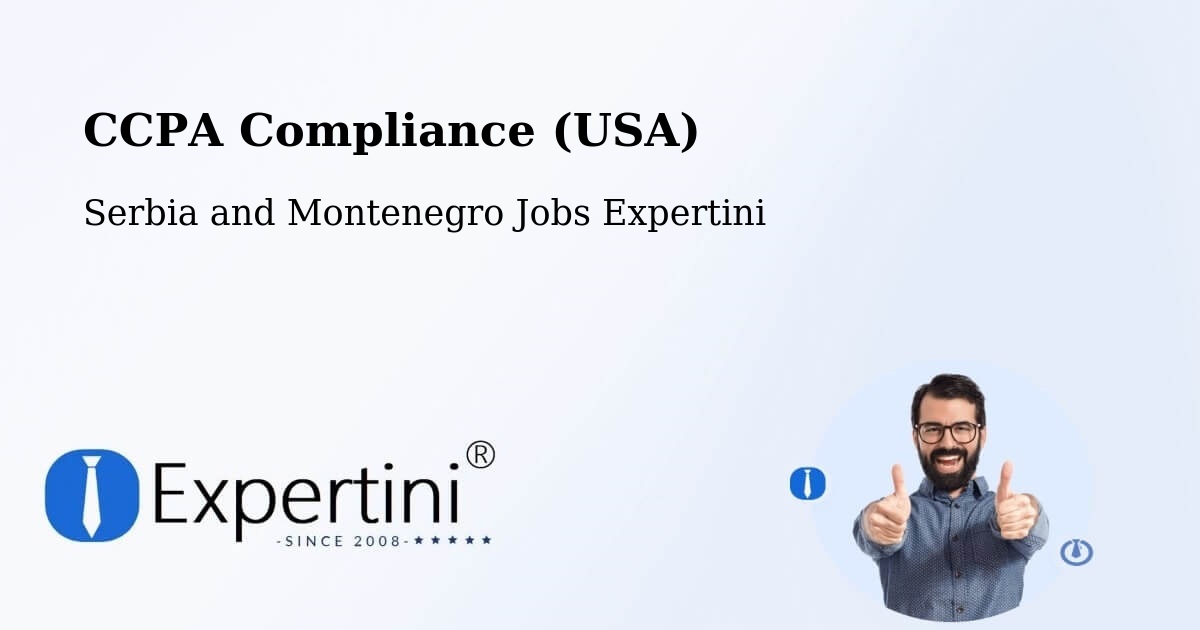 CCPA Privacy Rights & Compliance Notice – Calmar - Serbia and Montenegro Jobs Expertini